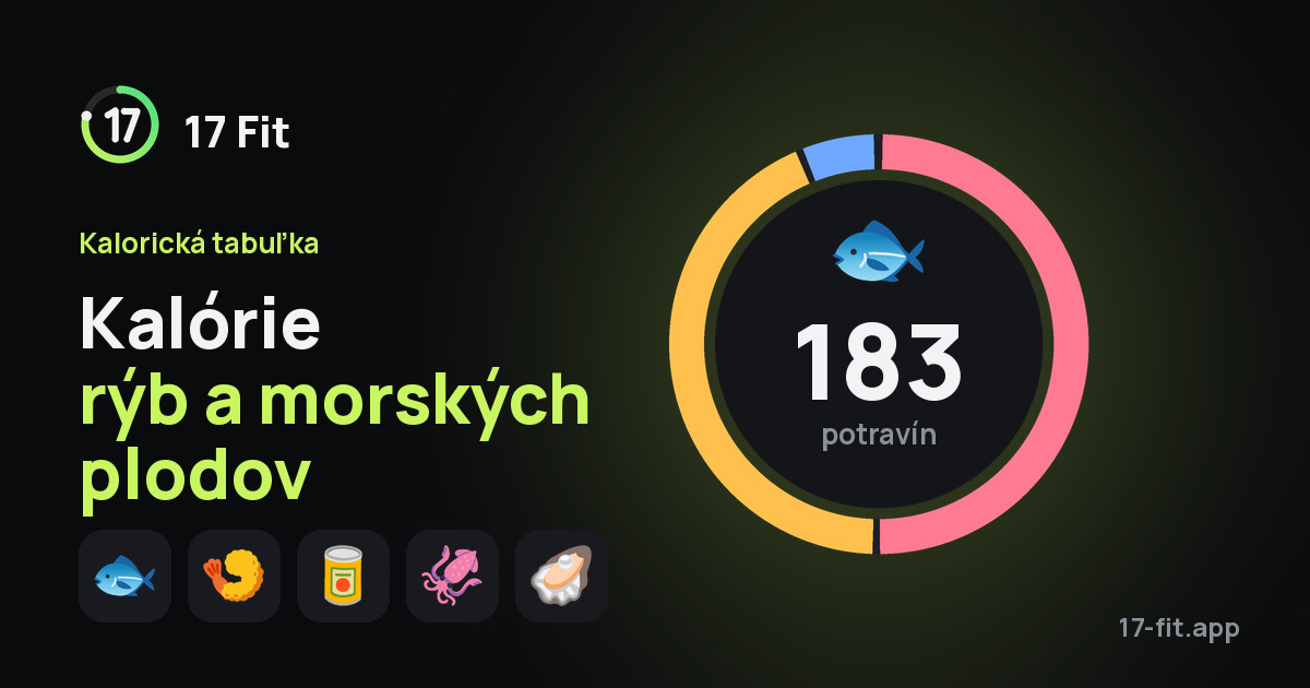 Kalórie rýb a morských plodov